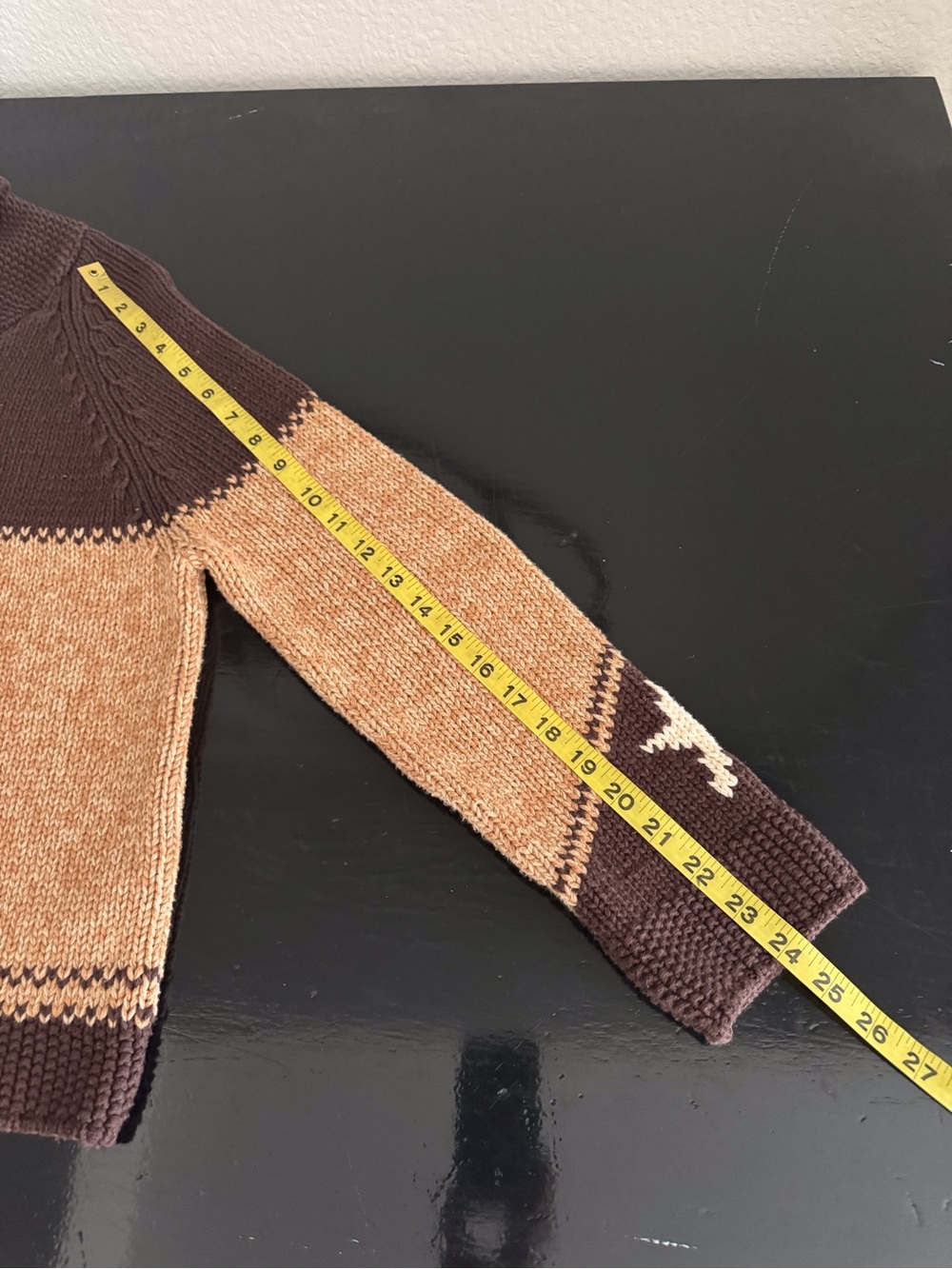RARE 2020 THE GREAT Cowgirl Cardigan Sweater Russet Brown Size 1 Coveted HTF - Picture 14 of 15